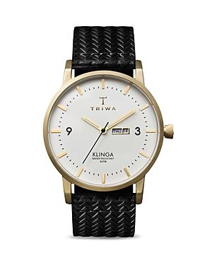 Triwa Klinga Leather Strap Watch, 38mm