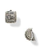 Carolee Lux Crystal Button Clip-on Earrings