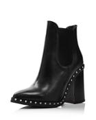 Charles David Women's Scandal Pointed Toe Studded Leather Booties
