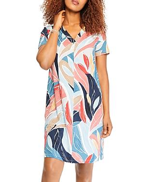 Nic+zoe Breezy Leaves Printed Dress