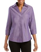 Foxcroft Concealed Button-down Top