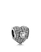 Pandora Charm - Sterling Silver & Cubic Zirconia In My Heart