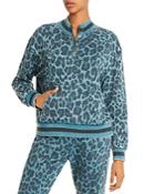 Vintage Havana Quarter-zip Leopard Print Sweatshirt