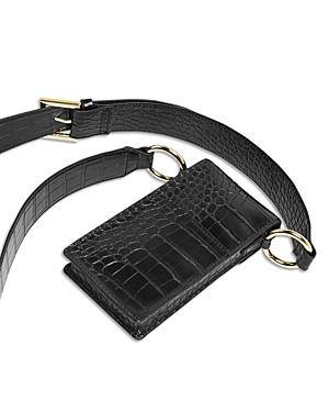 Ted Baker Croc Embossed Pouch Crossbody