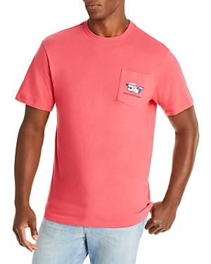 Vineyard Vines Americana Beach Whale Graphic Pocket Tee