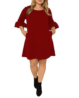 Standards & Practices Plus Knit Flare Sleeve Dress