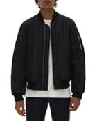 Helmut Lang Nylon Quilted Bomber Jacket