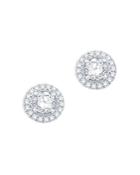 Bloomingdale's Certified Diamond Halo Stud Earrings In 14k White Gold, 2.0 Ct. T.w. - 100% Exclusive