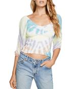 Chaser Smocked Tie-dyed Top