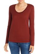 Ag Cambria Long-sleeve Scoop-neck Tee