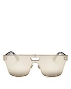 Dior Mirrored Square Shield Sunglasses, 99mm