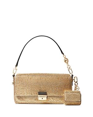Michael Michael Kors Bradshaw Small Brass Pouch Charm & Shoulder Bag