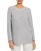 Eileen Fisher Crewneck Flat Saddle Pullover Sweater