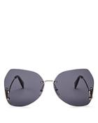 Marc Jacobs Women's Marc Rimless Butterfly Sunglasses, 63mm