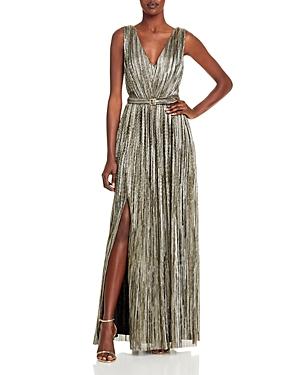 Eliza J Shimmering Belted Gown