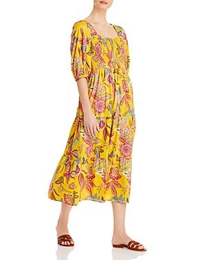 Johnny Was Mladen Floral Midi Sundress
