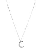 Aqua Sterling Moon Pendant Necklace, 16 - 100% Exclusive