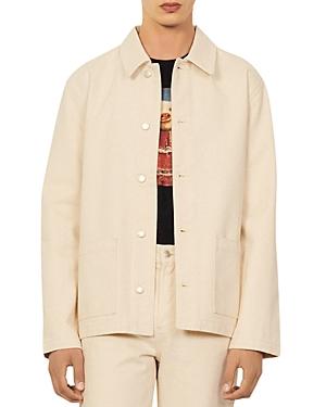 Sandro Denim Work Jacket