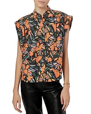 Joie Unna Printed Silk Shirt