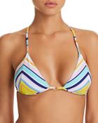 Nanette Lepore Amalfi Coast Striped Vixen Triangle Bikini Top