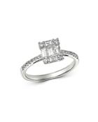 Bloomingdale's Diamond Baguette Engagement Ring In 14k White Gold, 0.75 Ct. T.w. - 100% Exclusive