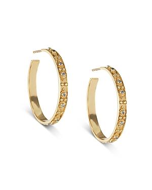 Amrapali Jewels Diamond Hoop Earrings In 18k Yellow Gold, 0.24 Ct. T.w.