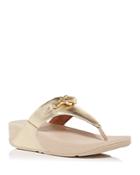 Fitflop Women's Lulu Knot Wedge Thong Sandals