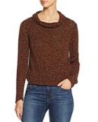Eileen Fisher Marled-knit Cowl-neck Sweater