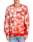 Mcq Alexander Mcqueen Cotton Tie-dyed Swallow Graphic Sweatshirt