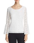 Calvin Klein Lace Bell Sleeve Top