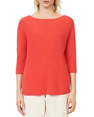 Maje Madone Rib Knit Cashmere Sweater