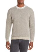 Inis Meain Merino Wool & Cashmere Two Tone Crewneck Sweater