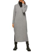 Whistles Knit Merino Wool V-neck Dress