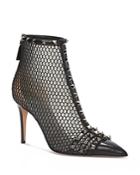 Valentino Garavani Women's Rockstud Cap Top Mesh Booties