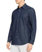 Theory Noll Serge Regular Fit Button Down Shirt