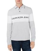 Calvin Klein Jeans Striped Logo Rugby Shirt