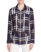 4our Dreamers Frayed Plaid Shirt - 100% Bloomingdale's Exclusive