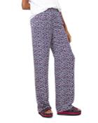 Michael Michael Kors Heart-print Silk-georgette Pajama Pants
