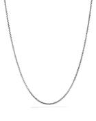 David Yurman Box Chain Necklace With An Accent Of 14k Gold, 1.7mm