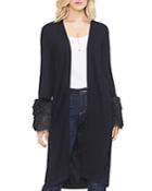 Vince Camuto Faux-fur Cuff Duster Cardigan