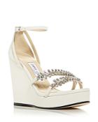 Jimmy Choo Women's Bing Embellished Wedge Sandals