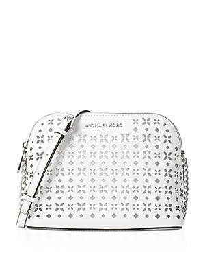 Michael Michael Kors Large Dome Floral Perforated Crossbody
