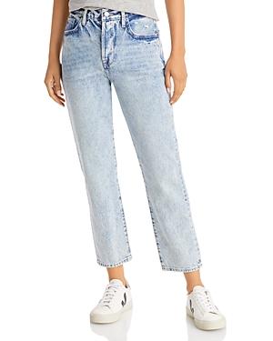 Frame Le Original High-rise Distressed Straight-leg Jeans In Richlake