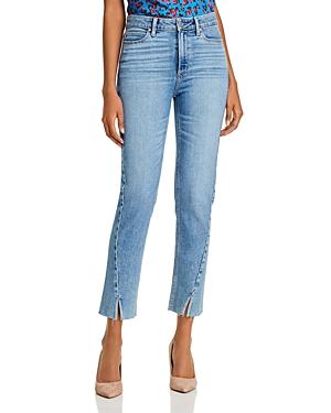 Paige Hoxton Twisted-seam Slim-leg Jeans In Florencia