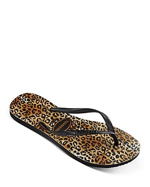Havaianas Women's Slim Leopard Thong Sandals