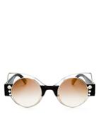 Marc Jacobs Mirrored Round Cat Eye Sunglasses, 49mm