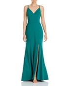 Aqua A-line Evening Gown - 100% Exclusive