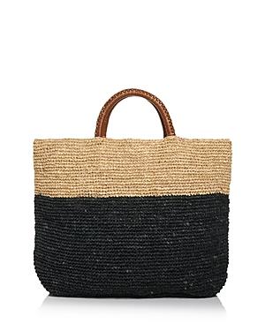 Kayu Elin Extra Large Two Tone Woven Tote