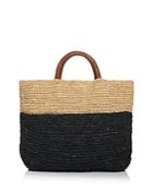 Kayu Elin Extra Large Two Tone Woven Tote