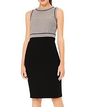 Hobbs London Sienna Houndstooth Sheath Dress
